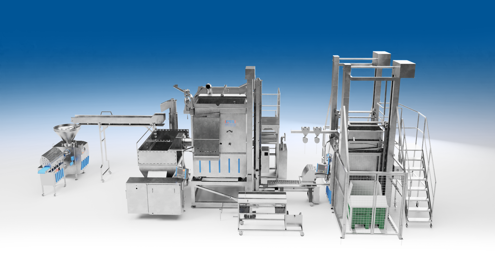 Minced meat processing line